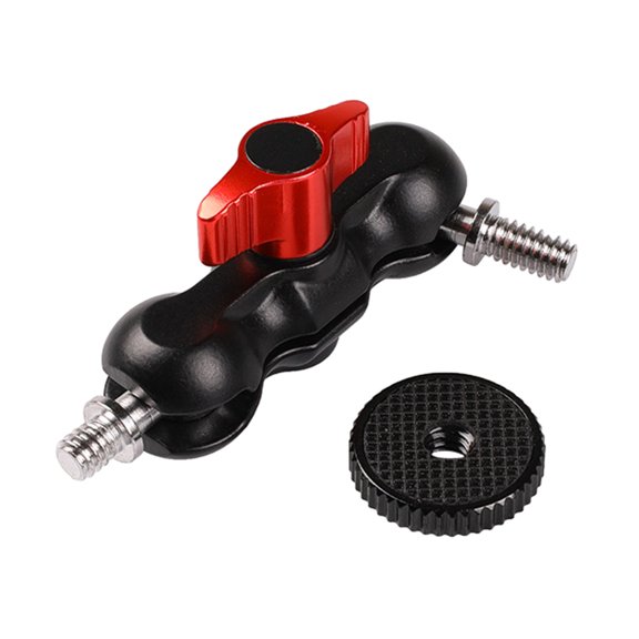 General Double Head Mount Video Gear Anti Slip Camera Grip for Heavy Load Devices Like Monitors &
