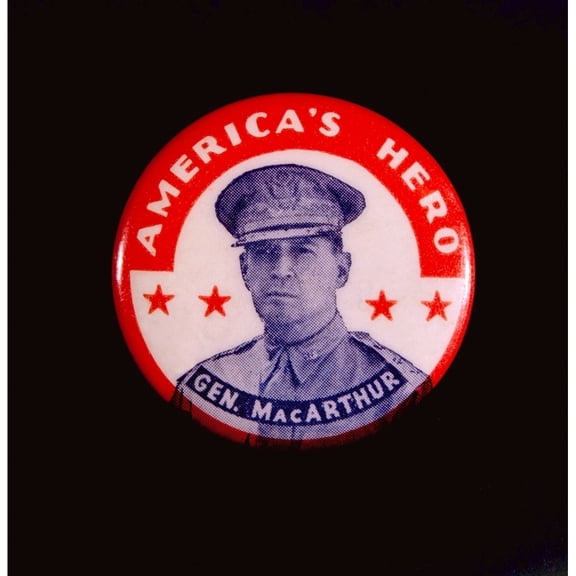 General Douglas Macarthur Presidential Campaign Button History (18 x 24)