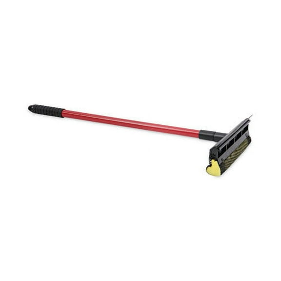 General-Duty Squeegee, 8" Wide Blade, Black/Red, 21" Handle | Bundle of 10 Each