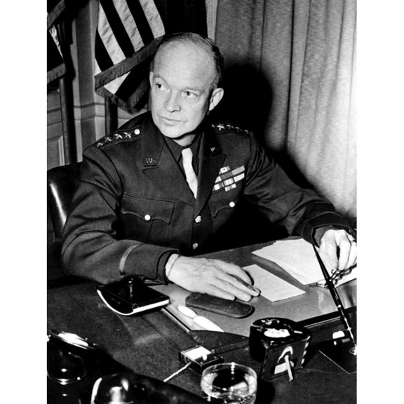 General Dwight D. Eisenhower History (24 x 36)
