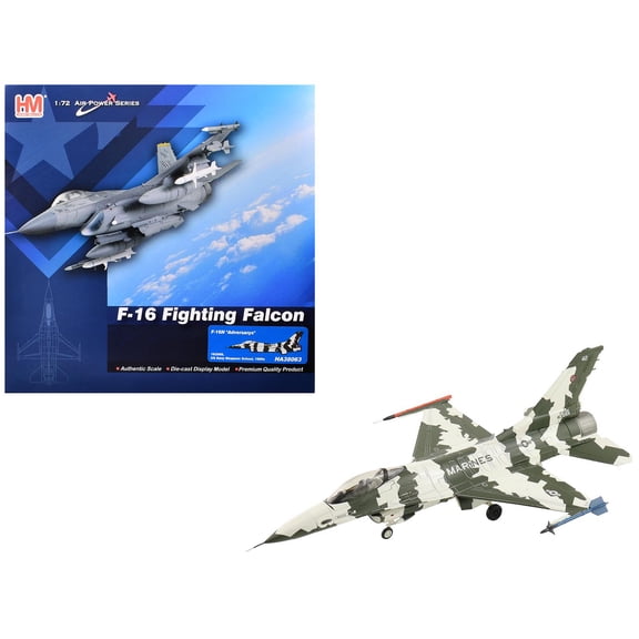 General Dynamics F-16N Fighting Falcon Fighter Aircraft US Marine Corps 1/72 Diecast Model by Hobby Master