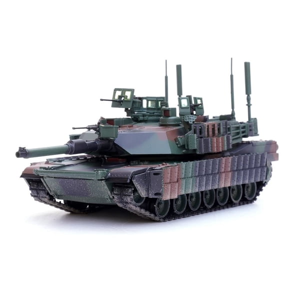 Motor city classics 1:72 Scale US M1A2 Abrams Main Battle Tank with TUSK II - NATO Camouflage - 12210PB - Panzerkampf