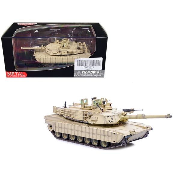 General Dynamics M1A2 Abrams TUSK Tank "US Army Iraq" (2011) "Armor Premium" Series 1/72 Diecast Model by Panzerkampf