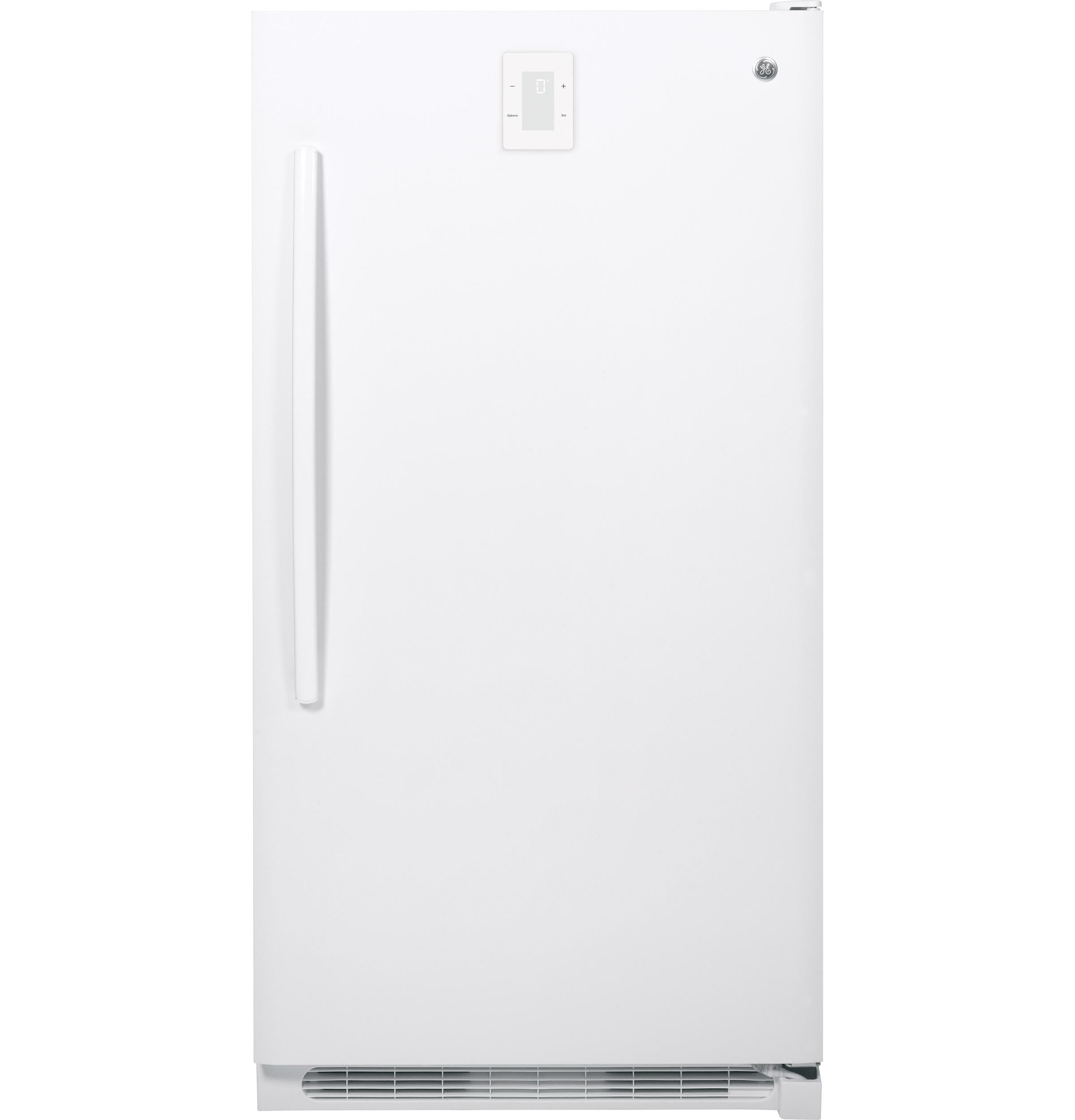 White Frost-Free Upright Freezer with Electronic Controls