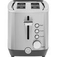 thumbnail image 1 of GE 2-Slice Toaster with Extra Wide Slots and Removeable Crumb Tray, Stainless Steel, 1 of 7