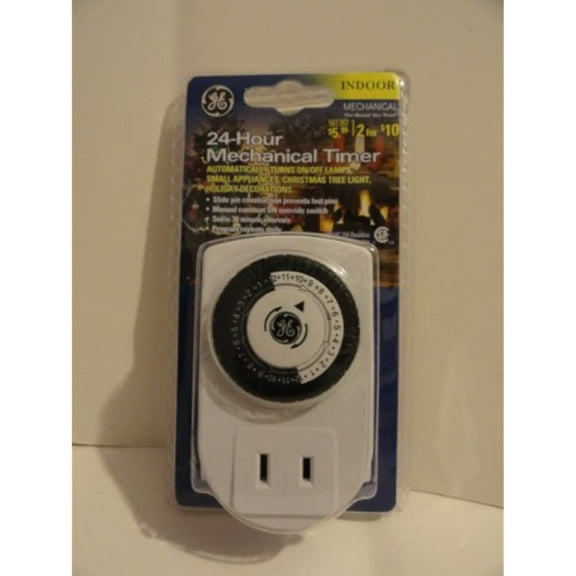 General Electric 24-hour Mechanical Timer - Automatically Turns On/off Electrical Items by GE
