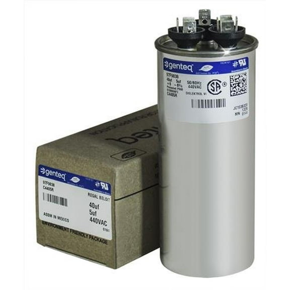 General Electric 440V Capacitor with Round Design, 40 + 5 MFD