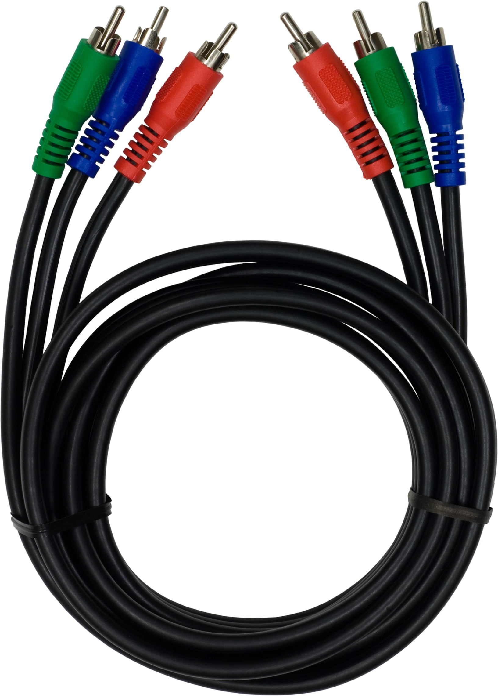 GE 6ft. Component Video/Audio Cable with RCA-Type Connectors, Black