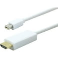 General Electric 6 ft Mini DisplayPort to HDMI Cable, White, 33771