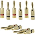 thumbnail image 1 of General Electric GE 5PACK Premium Banana Plug Speaker Wire Connectors - 5 PACK, 1 of 1