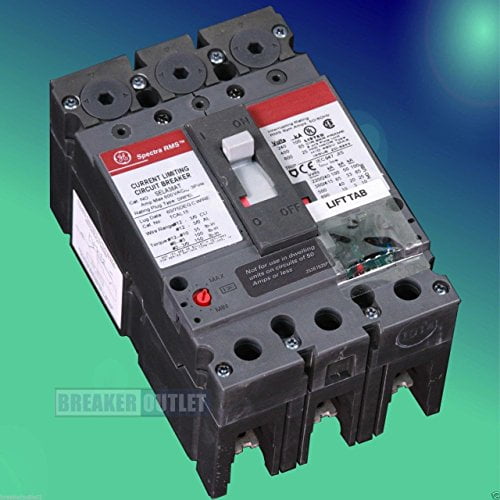General Electric GE SELA36AT0100 3 Pole 100 Amp 600v 65kA Circuit Breaker SELA