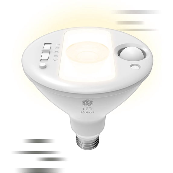 General Electric Outdoor LED Lights with Motion Sensor and Linkable Flood Light, Warm White, 90 Watt