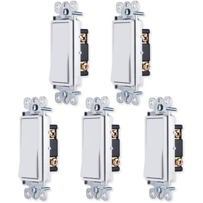 General Electric UltraPro Grounding Paddle Switch, 15A, White - 44017