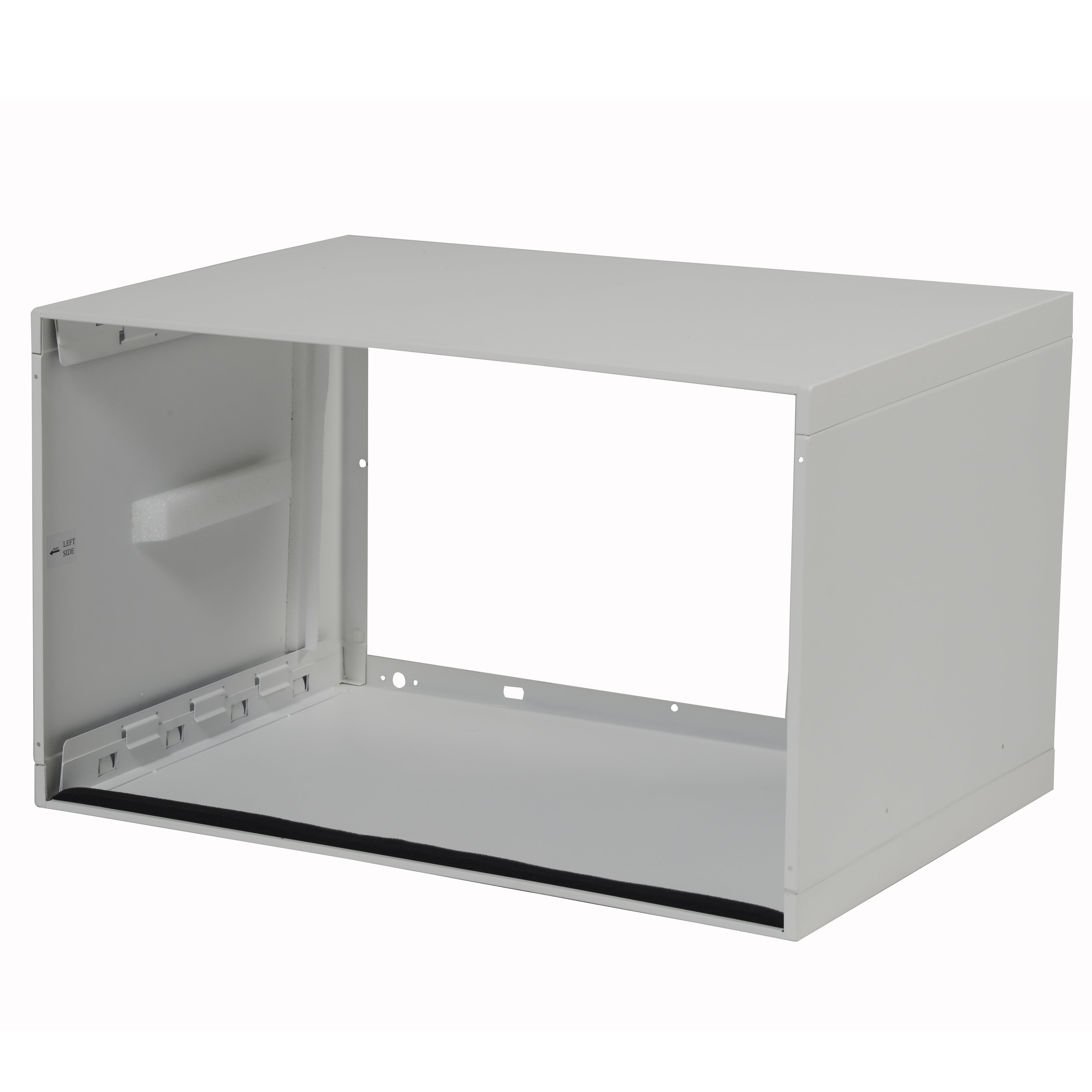 White 24" Galvanized Steel Wall Sleeve for Air Conditioners