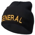 thumbnail image 1 of General Embroidered Short Beanie - Black OSFM, 1 of 5