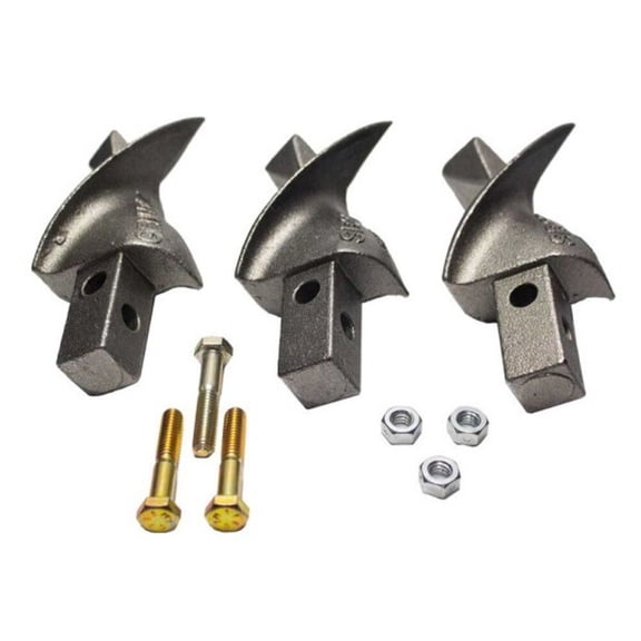 General Equipment Sb Series Cast Steel Alloy Auger Screw Bit, 3 Pieces