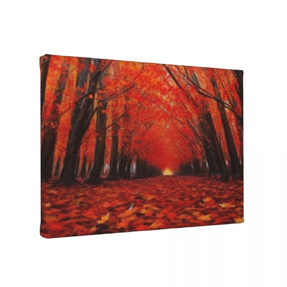 General Fall Forest Background, Yellow Maple Leaves Photography Backdrop, Autumn Thanksgiving Day Harvest Decoration Banner Photo (16) 20x30 Unframed