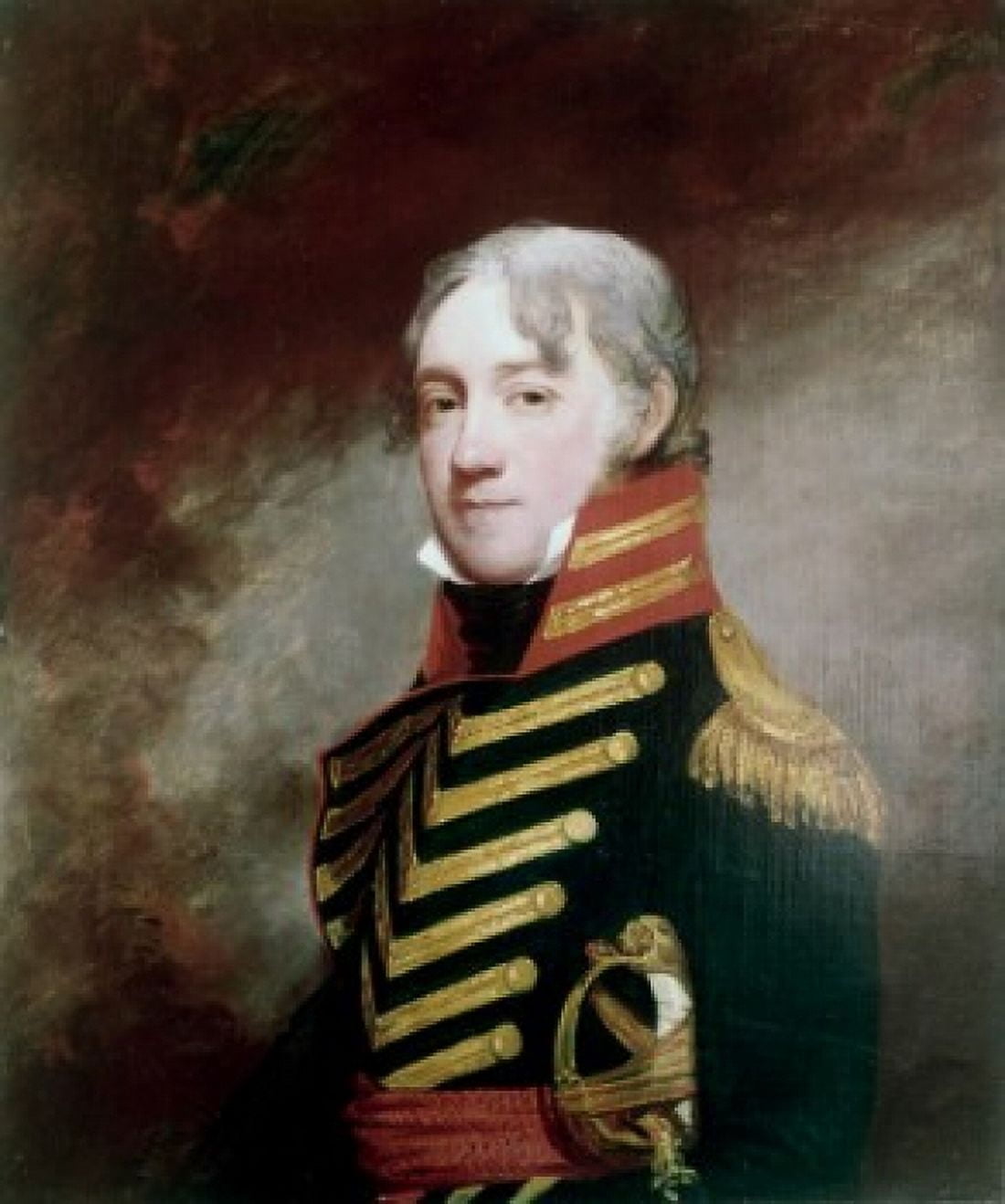 General Fenwick Gilbert Stuart (1755-1828 American) Canvas Art - Gilbert Stuart (18 x 24)