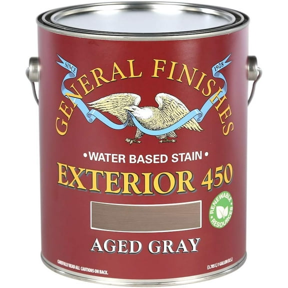General Finishes Aged Gray Exterior 450 Stain 1 Gallon