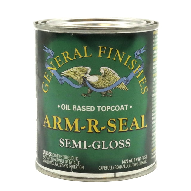 General Finishes Wood Sealer Topcoat, Arm-R-Seal Oil Based, Semi-Gloss ...
