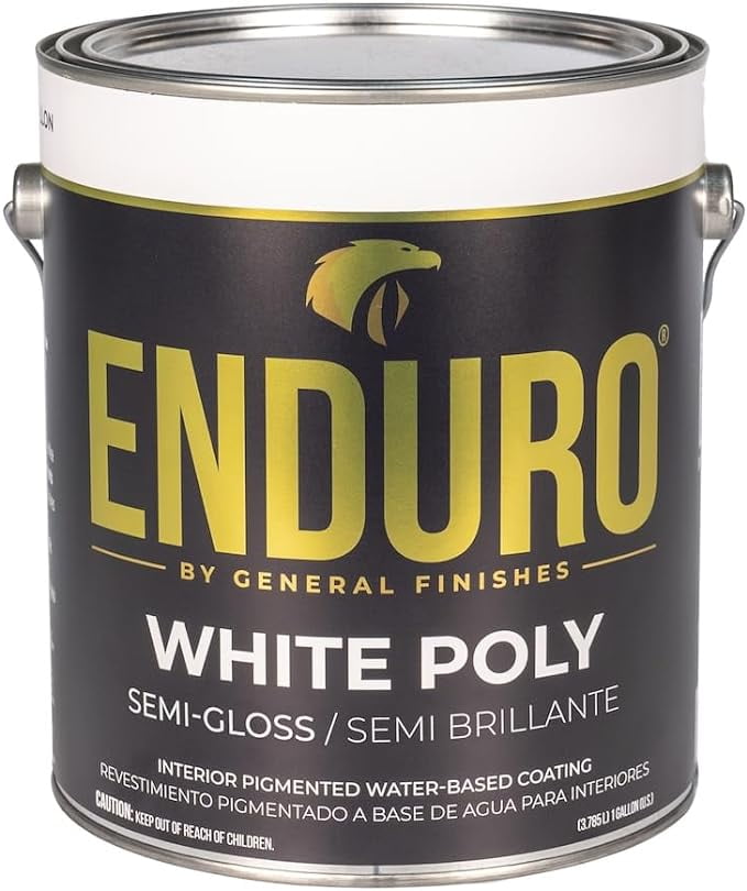 General Finishes Enduro Pigmented White Poly, Semi-Gloss, Gallon ...