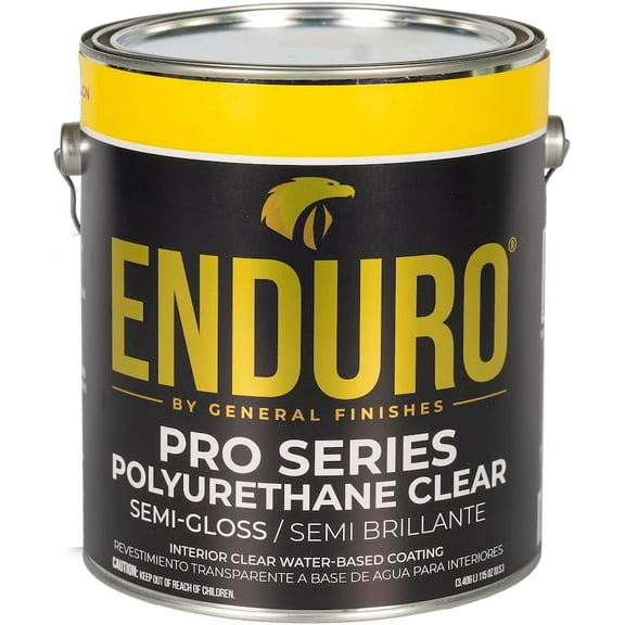 General Finishes Enduro Pro Series Clear Polyurethane, 1 Gallon, Semi-Gloss