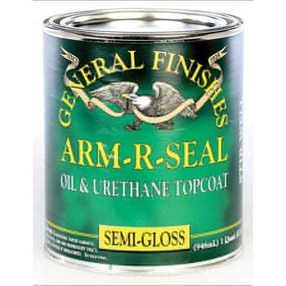 General Finishes GFARM.SG.1 Arm-R-Seal Semigloss Gallon Topcoat, Semi-Gloss