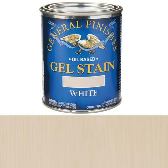 General Finishes Gel Stain, White, Pint