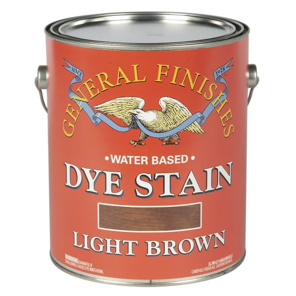 General Finishes Gf-Ds-1 1 Gallon Interior Dye Stain Water Base Wood Stain - Brown