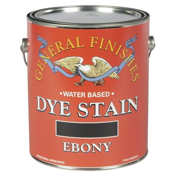 General Finishes Gf-Ds-1 1 Gallon Interior Dye Stain Water Base Wood Stain - Ebony