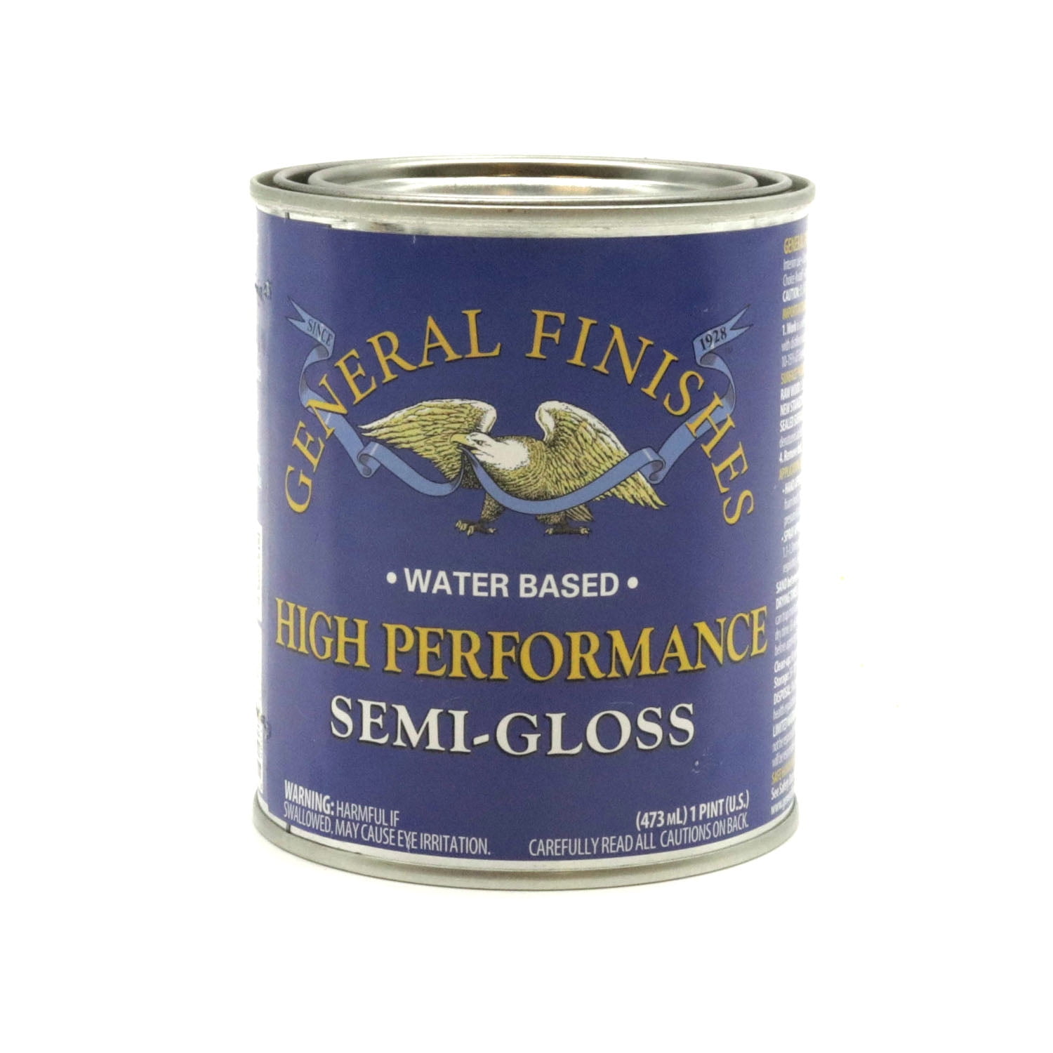General Finishes Polyurethane Topcoat, WaterBased, SemiGloss, High