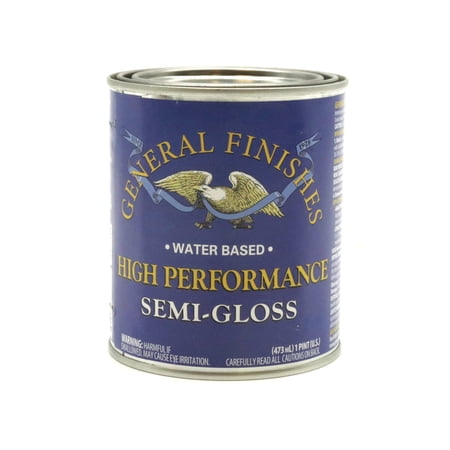 General Finishes High Performance Water Based Topcoat - 1 Pint - Semi-Gloss