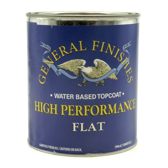 General Finishes High Performance Water Based Topcoat - 1 Quart - Flat