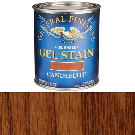 General Finishes, Oil-Based Candlelite Gel Stain, Quart