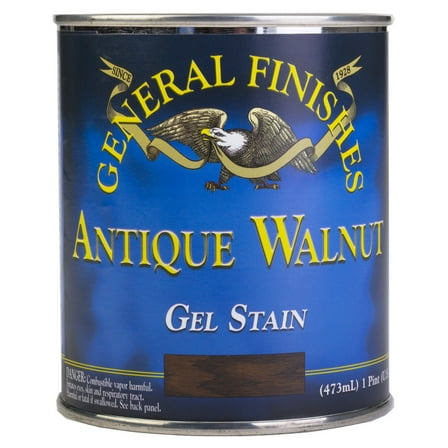 General Finishes Oil Based Gel Gel Stain - 1 Pint - Antique Walnut