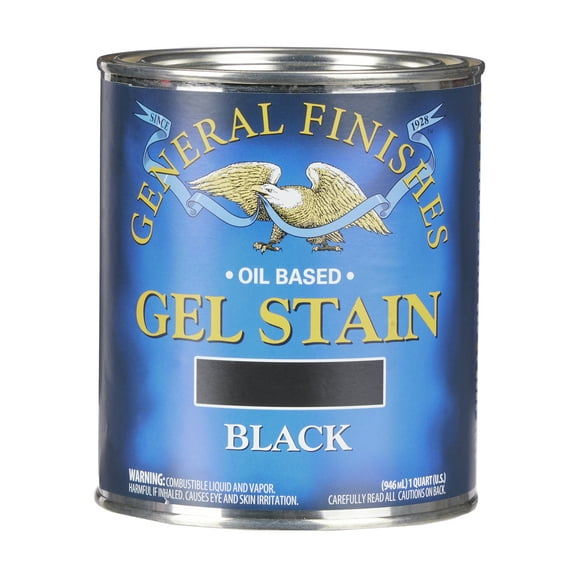 General Finishes Oil Based Gel Gel Stain - 1 Quart - Black