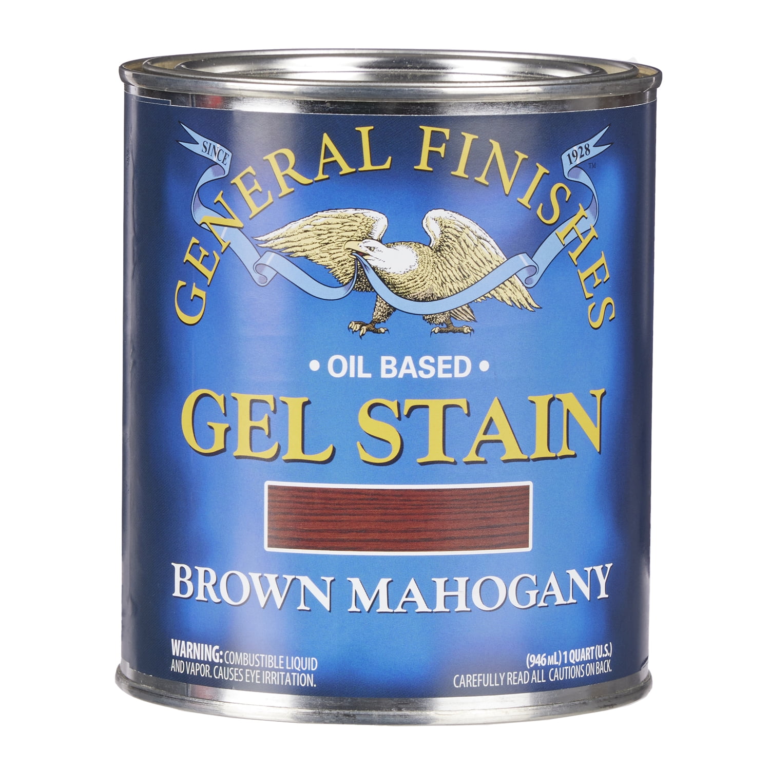 General Finishes Oil Based Gel Gel Stain 1 Quart Brown Mahogany