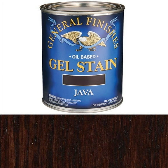 General Finishes Oil Based Gel Gel Stain - 1 Quart - Java