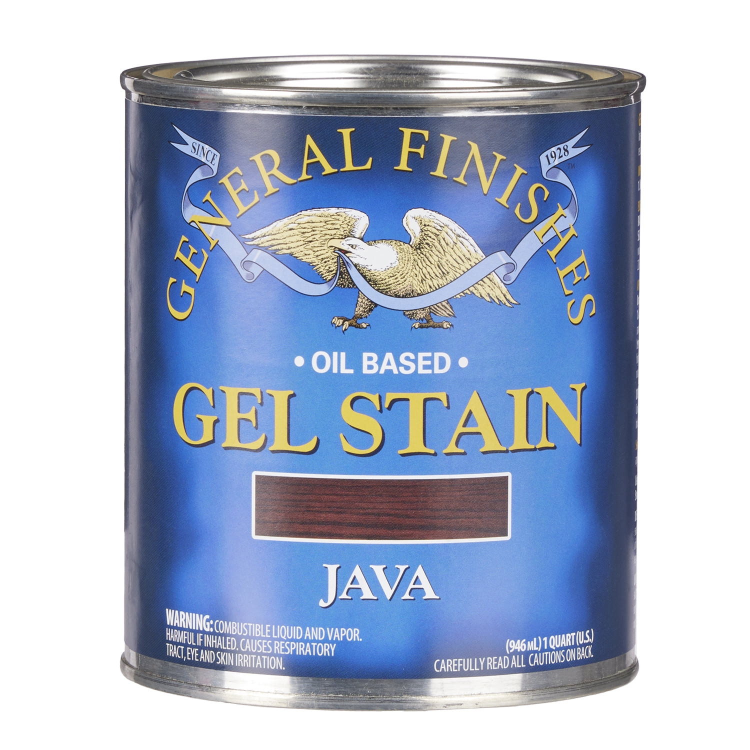 General Finishes Java Gel Stain, 1/2 Pint 
