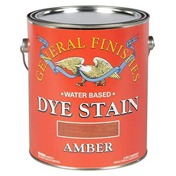 General Finishes Water Based Dye, 1 Gallon, Amber