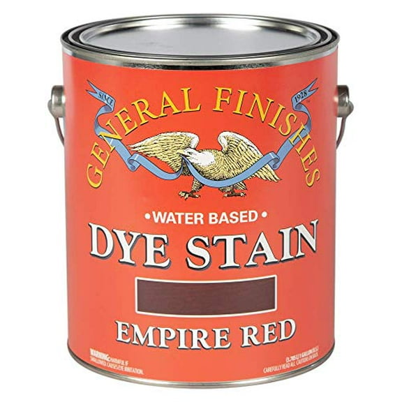 General Finishes Water Based Dye, 1 Gallon, Empire Red