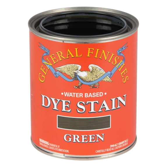 General Finishes, Water Based Dye, Green, Pint