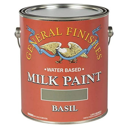 General Finishes Water Based Milk Paint, 1 Gallon, Basil Basil