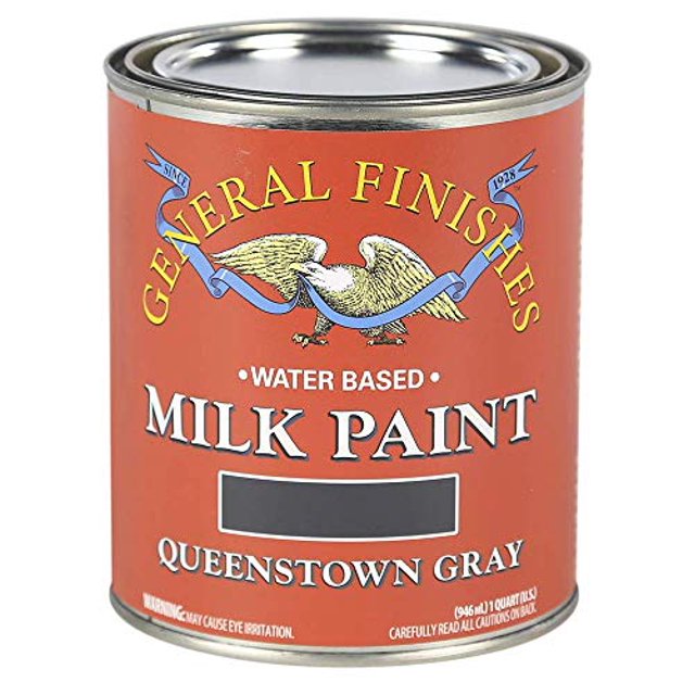 General Finishes Water Based Milk Paint, 1 Quart, Queenstown Gray