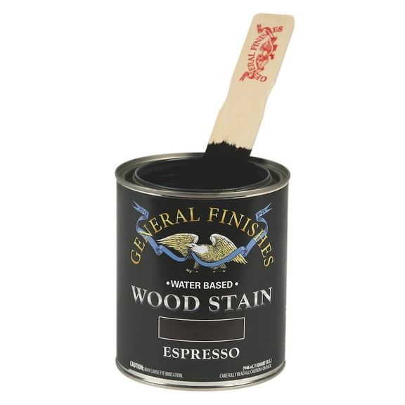 General Finishes Water Based Wood Espresso Stain, Quart