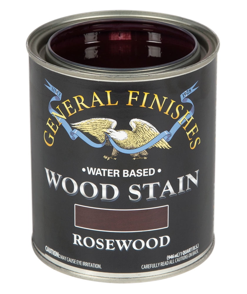General Finishes Water Based Wood Rosewood Stain, Quart