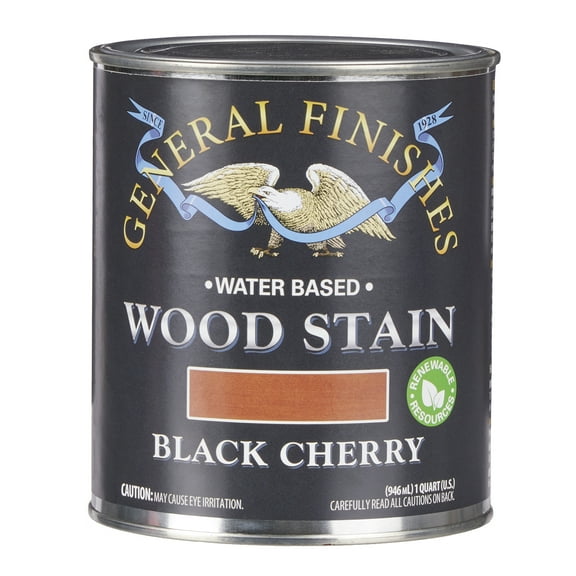 General Finishes Water Based Wood Black Cherry Stain, Pint