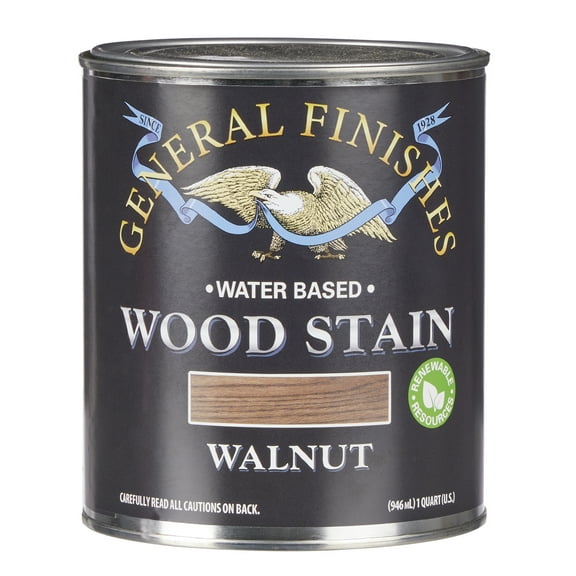 General Finishes Water Based Wood Stain - 1 Quart - Walnut