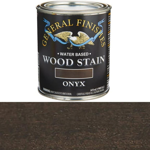 General Finishes Wood Stain, Water Based, Onyx Stain, Pint