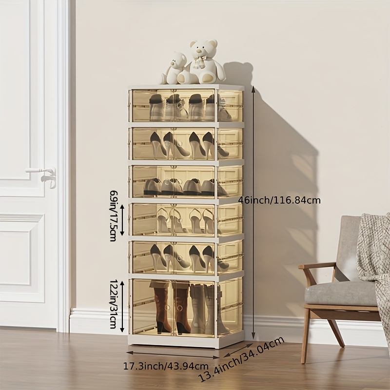General Foldable Shoe Rack Cabinet Folding Shoe Rack, Portable Shoes ...